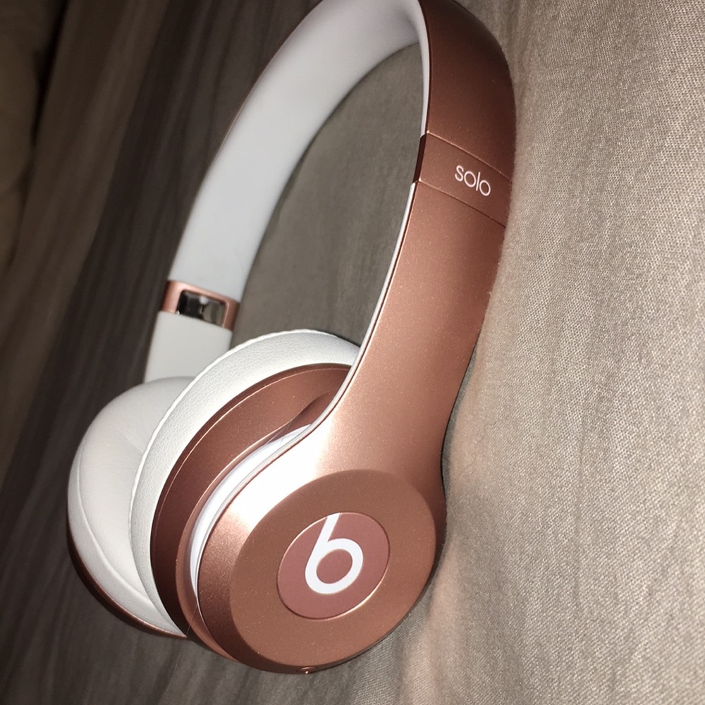 Rose Gold Solo Wireless Beats Headphones